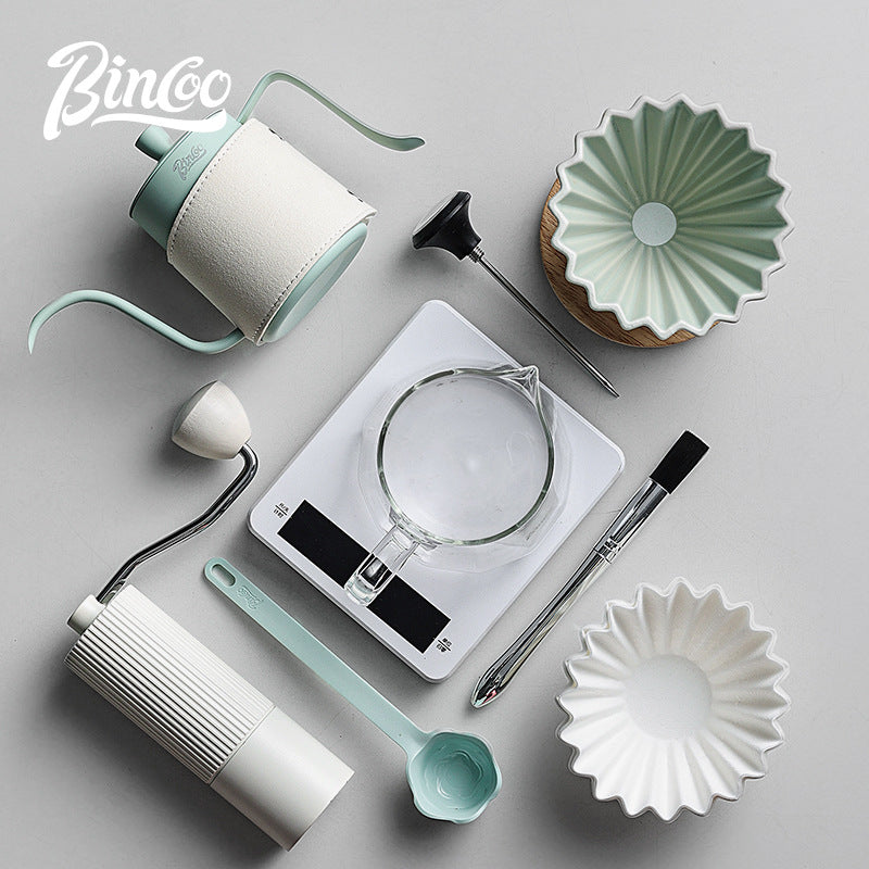 Juego de Cafetera Bincoo: Tetera de Válvula Fina para Preparar Café Americano en Casa