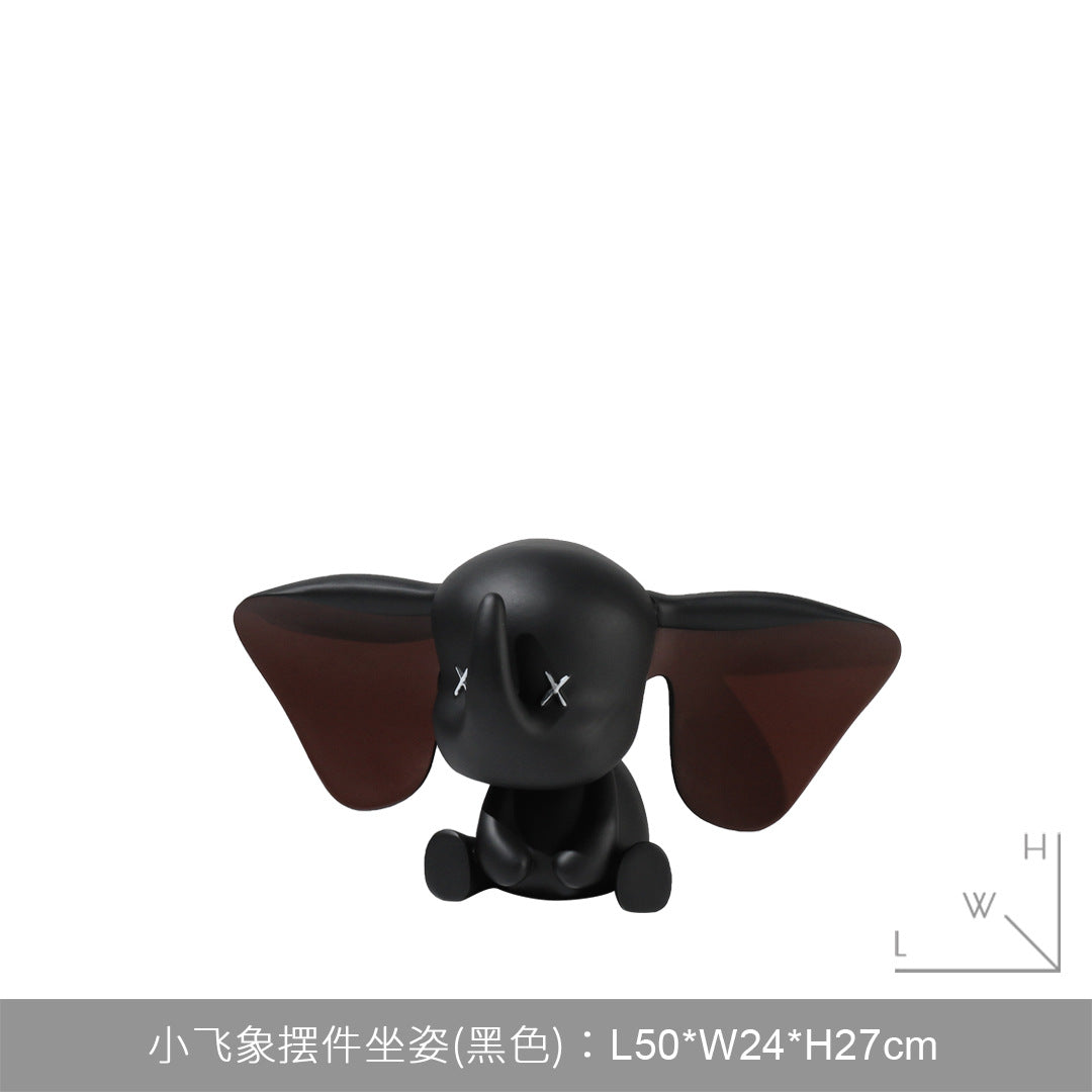 Escultura Elefante Organizador de Llaves Dumbo para Decoración Moderna