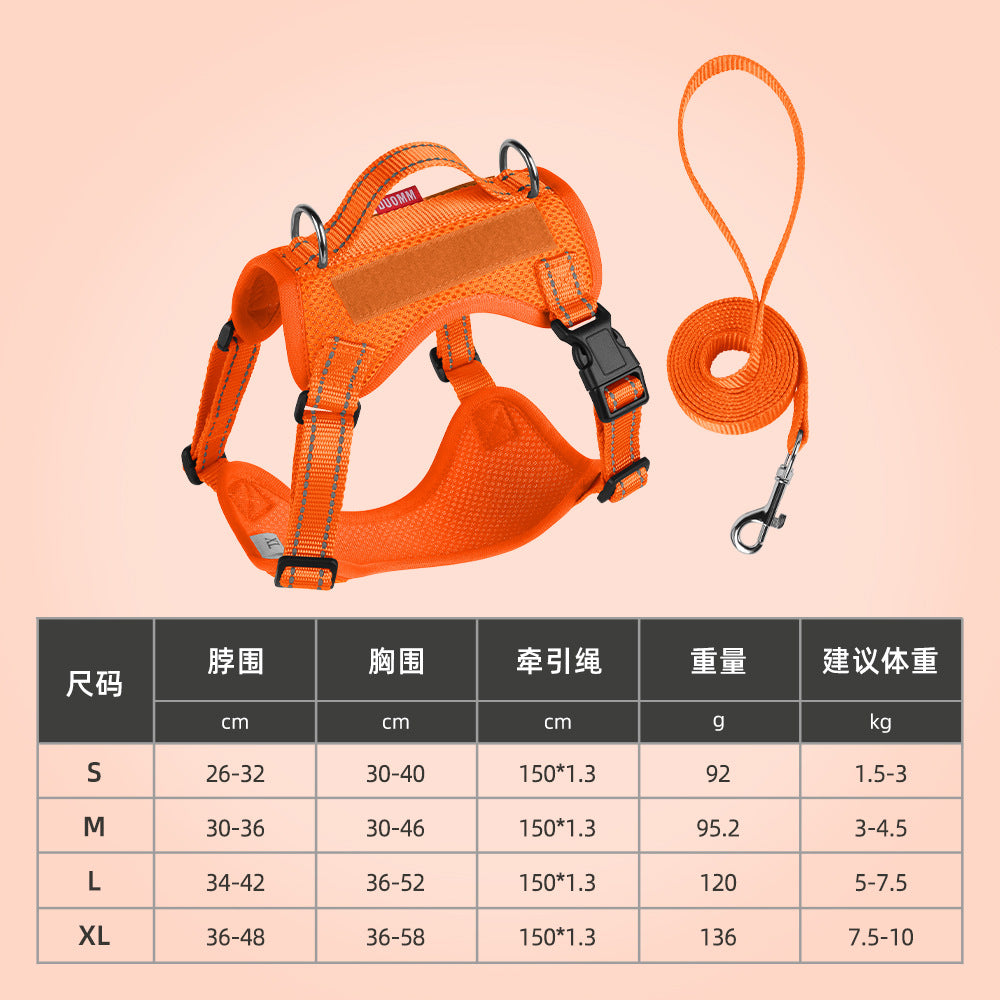 Arnés para Mascotas con Manija de Carga y Correa Incluida – Disponible en Varias Tallas