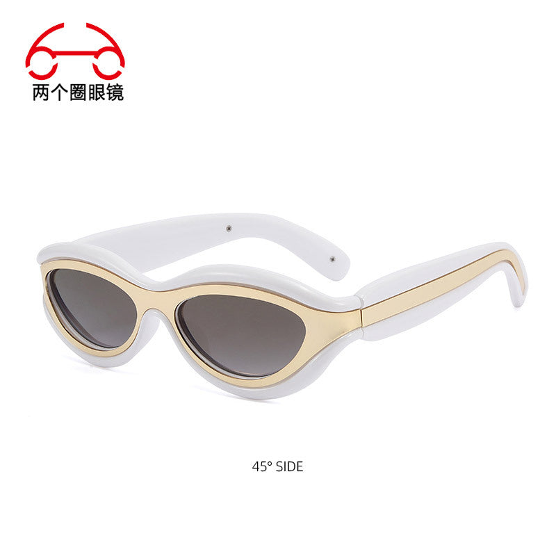 Gafas de Sol Futuristas Estilo Gato Unisex con Protección UV