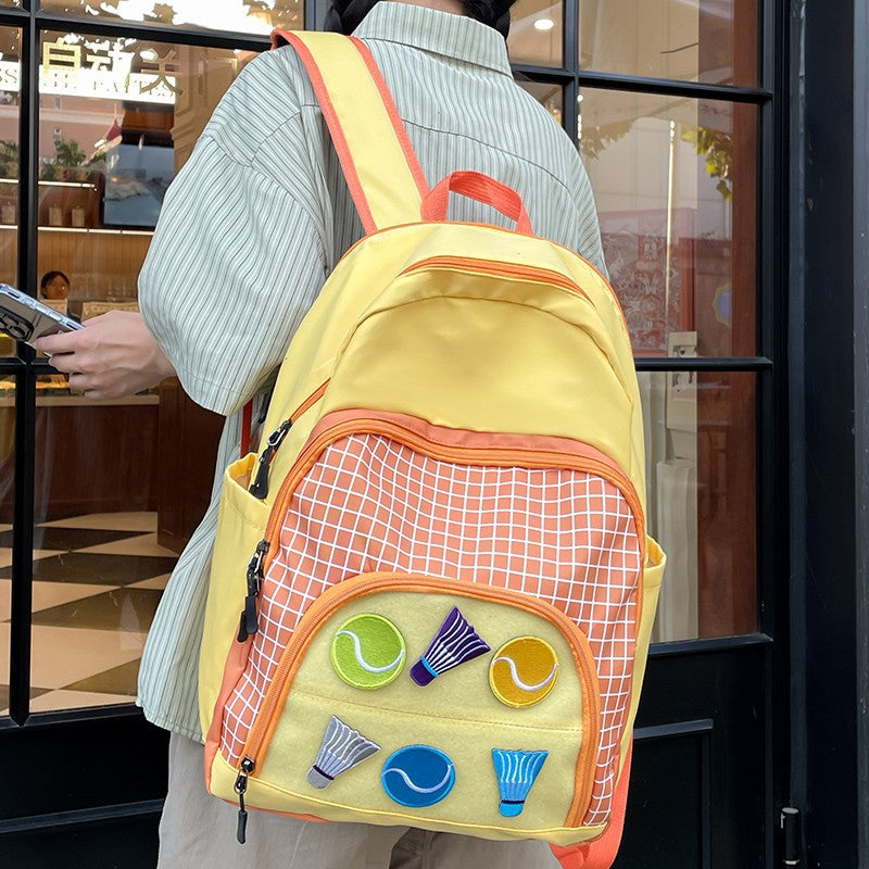 Mochila deportiva de gran capacidad para estudiantes: mochila de badminton y tenis
