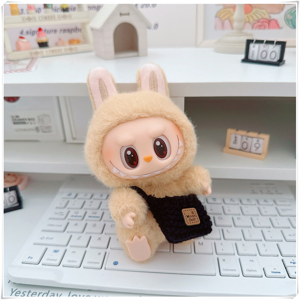 Ropa y accesorios para munecos Labubu, varios diseños divertidos (Muñeca no incluida)