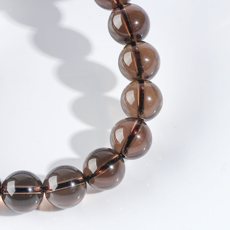 Pulsera de Cristal Natural: Joyería de Colección, Cristal de Ahumado de Brasil, Limpieza y Desmagnetización