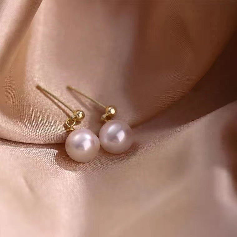 Pendientes con Perlas de Plata 925 – Diseño Discreto Clásico y Elegante