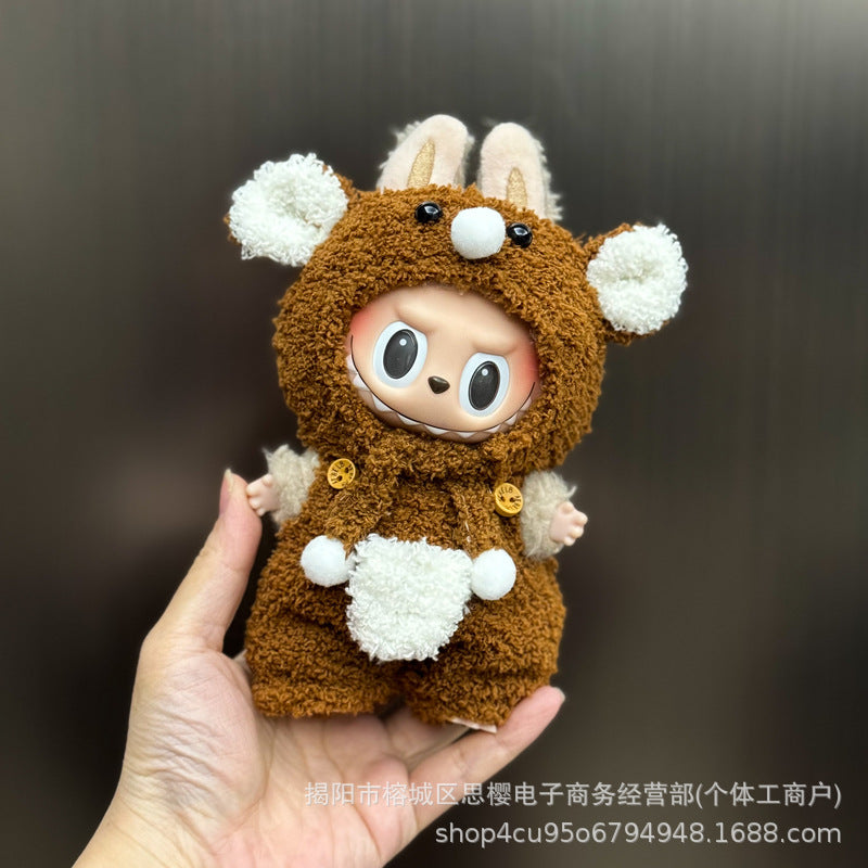 Disfraz Tierno para Muñeca Labubu 17 cm – Accesorios para Personalizar (Muñeca No Incluida)