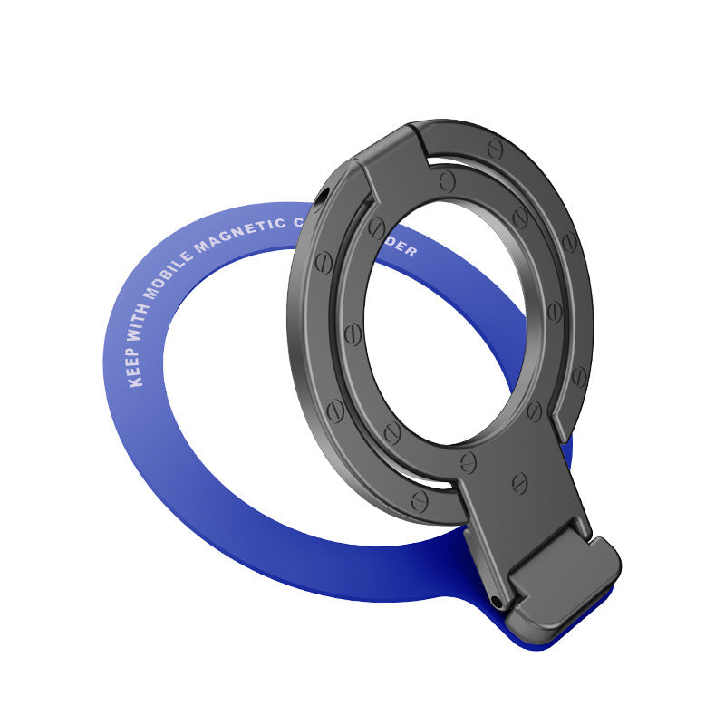 Soporte de Anillo Magnético MagSafe: Diseño Metálico Ultra Delgado con Doble Anillo y Función Plegable
