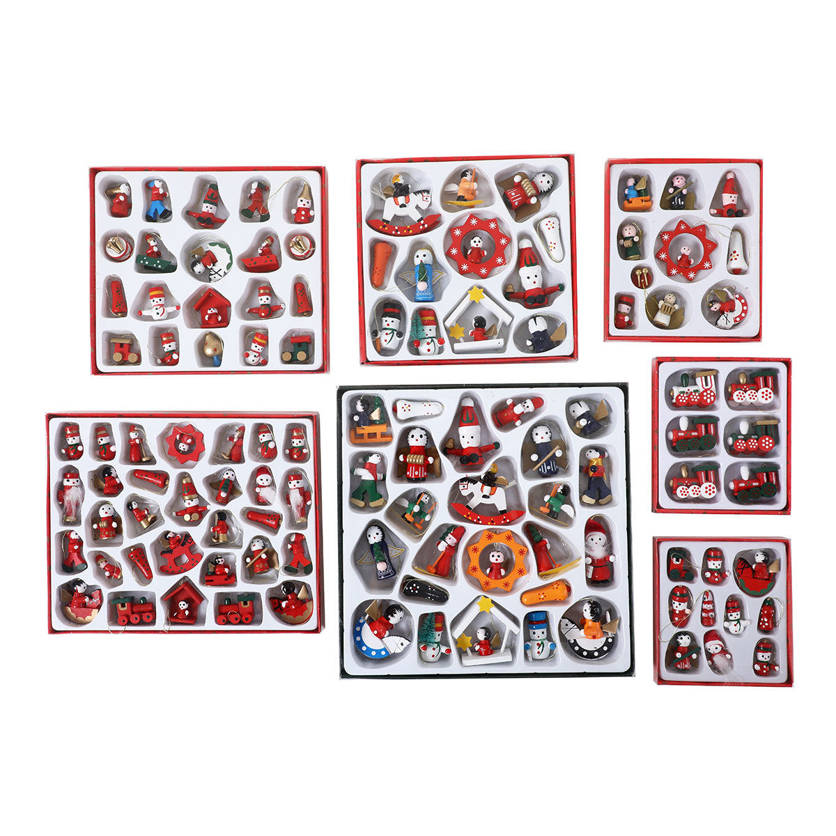 Adornos navideños de madera para árbol de Navidad