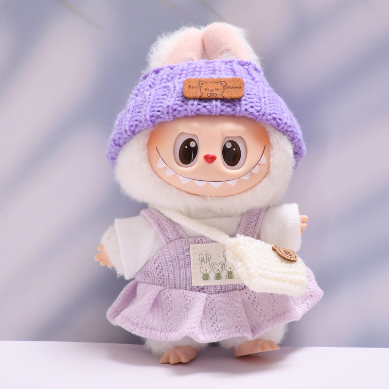 Stitch Story: Compatible with Labubu, Clothing Set, Accessories for 17cm Dolls, Accessories for Labubu (No Doll)
