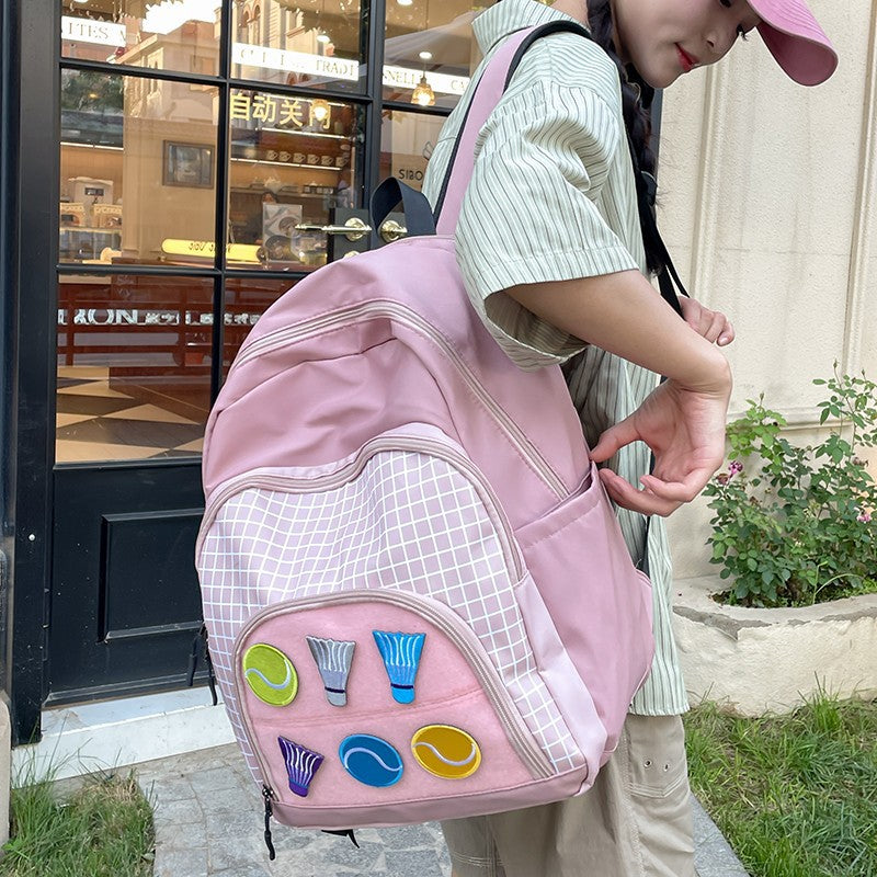 Mochila deportiva de gran capacidad para estudiantes: mochila de badminton y tenis