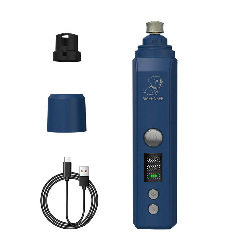 Cortaúñas Eléctrico para Mascotas: Lima de Uñas con Mango Antideslizante, para Perros y Gatos