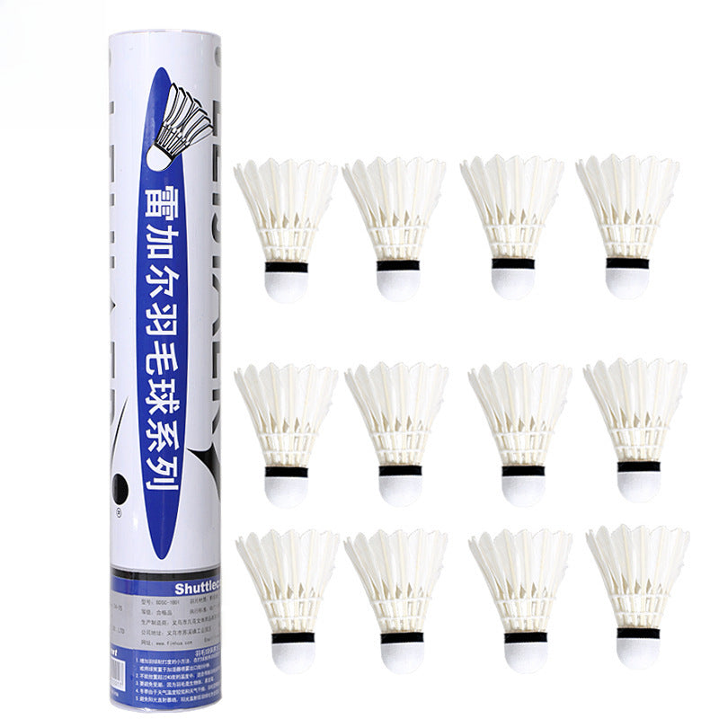 Volantes de bádminton resistentes para entrenamiento – Pack de 12 para uso recreativo