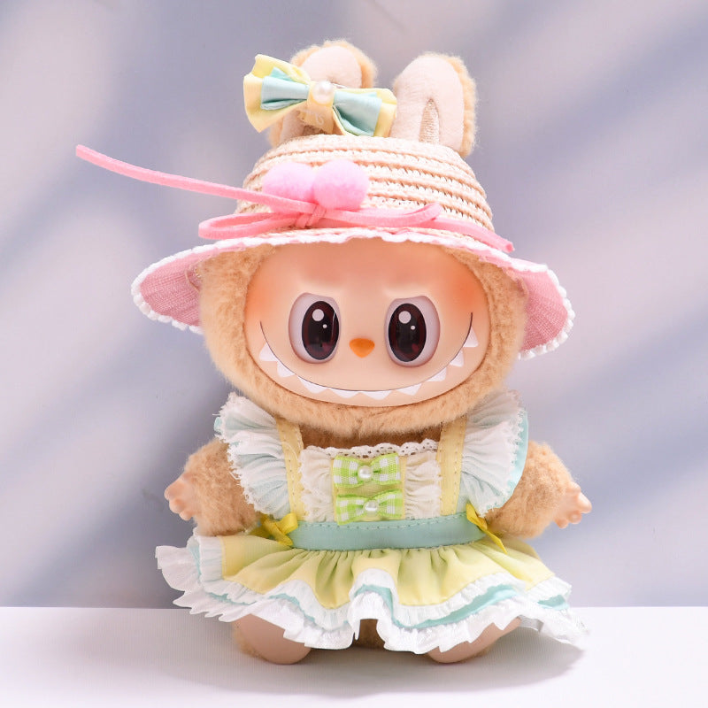Stitch Story: Compatible with Labubu, Clothing Set, Accessories for 17cm Dolls, Accessories for Labubu (No Doll)