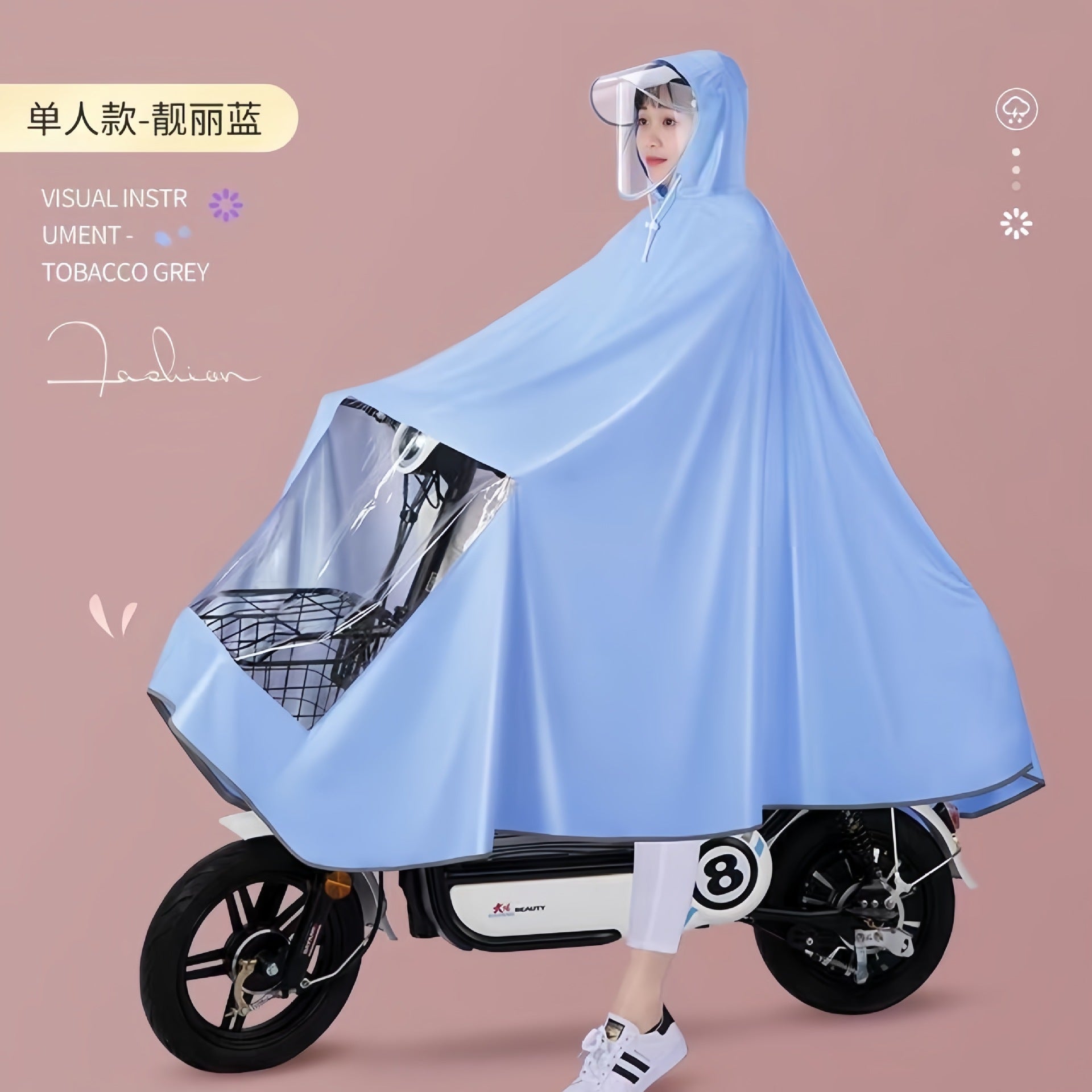 Impermeable para Bicicleta Eléctrica o Motocicleta a Prueba de Lluvia y Viento