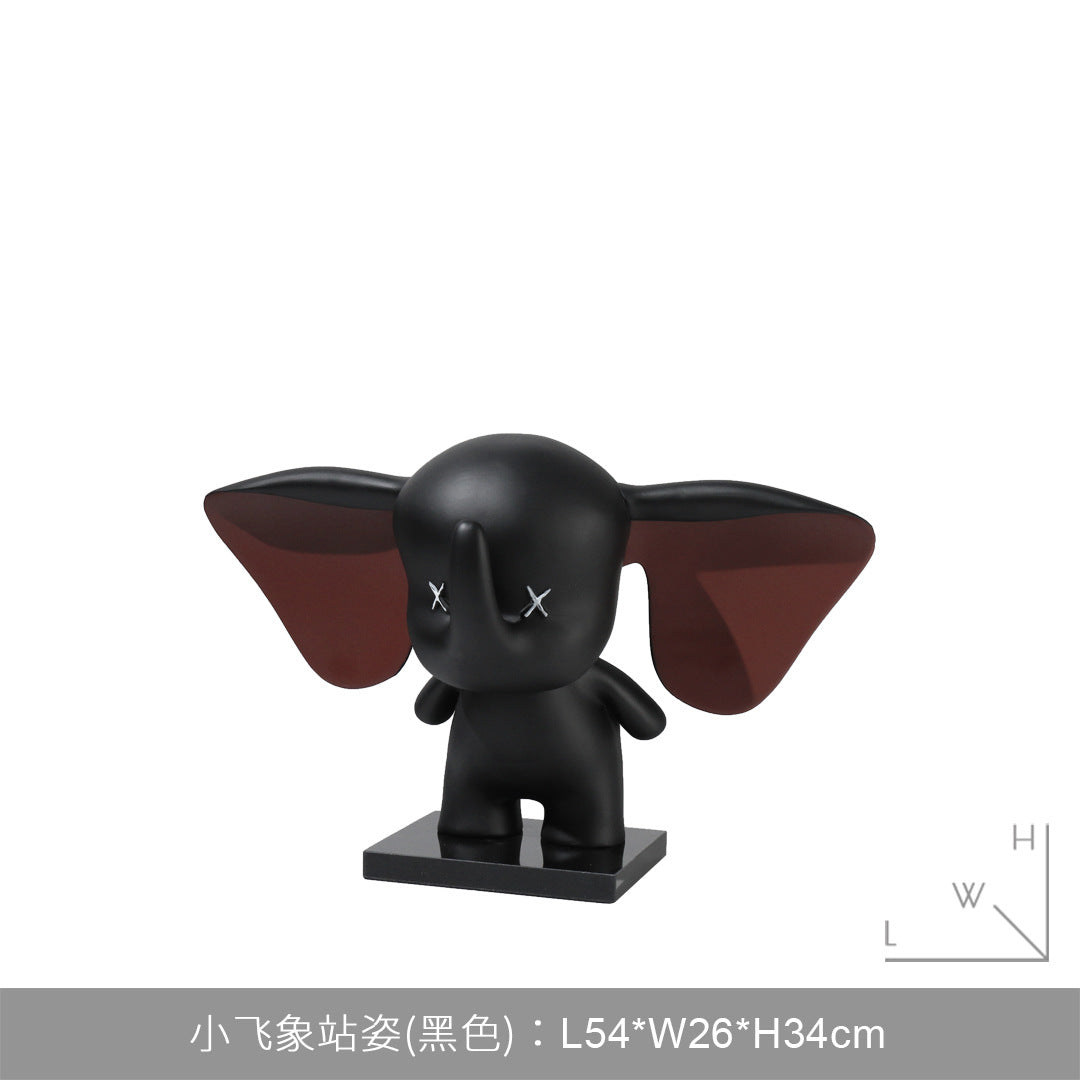 Escultura Elefante Organizador de Llaves Dumbo para Decoración Moderna