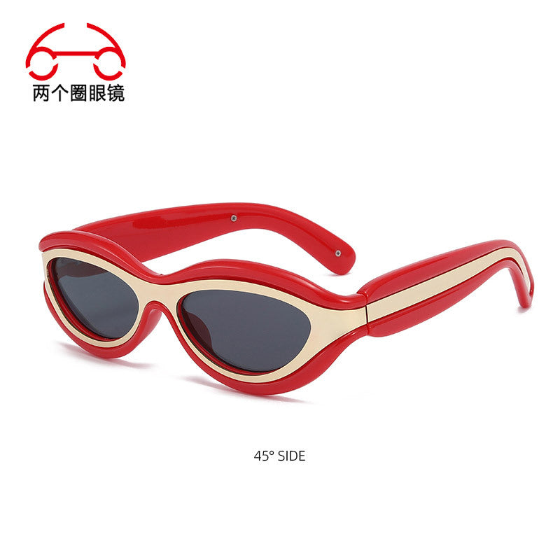 Gafas de Sol Futuristas Estilo Gato Unisex con Protección UV