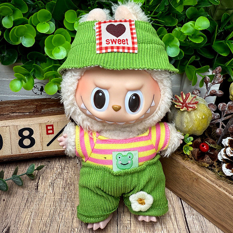 Playeras Streetwear para Muñecos Labubu – Ropa Urbana para Muñecas de 17cm (Muñeca no incluida)