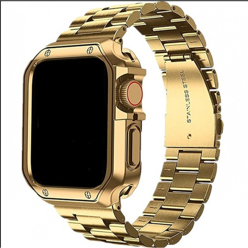 Correa y cubierta metálica para Apple Watch