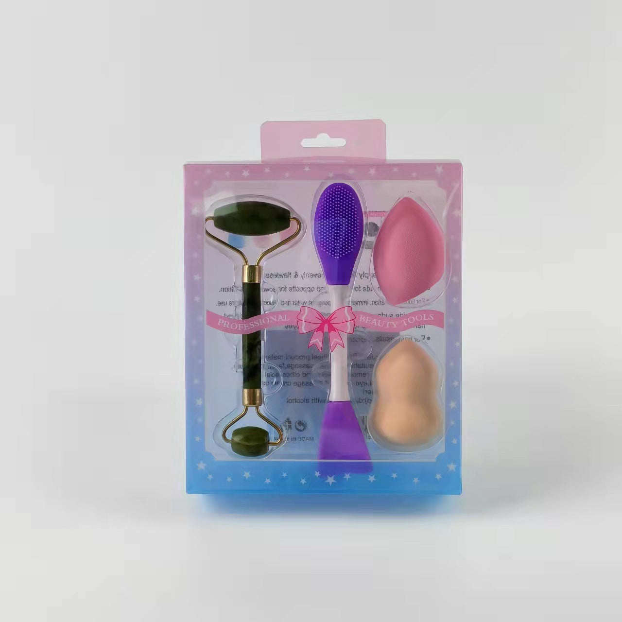 Esponja de Belleza y Cepillo Facial: Juego de Limpieza Doble Cara con Cerdas Suaves y Silicona