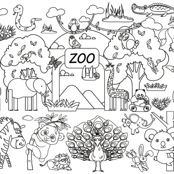 Papel Adhesivo Infantil para Colorear y Pintar – Murales Decorativos en Varios Diseños