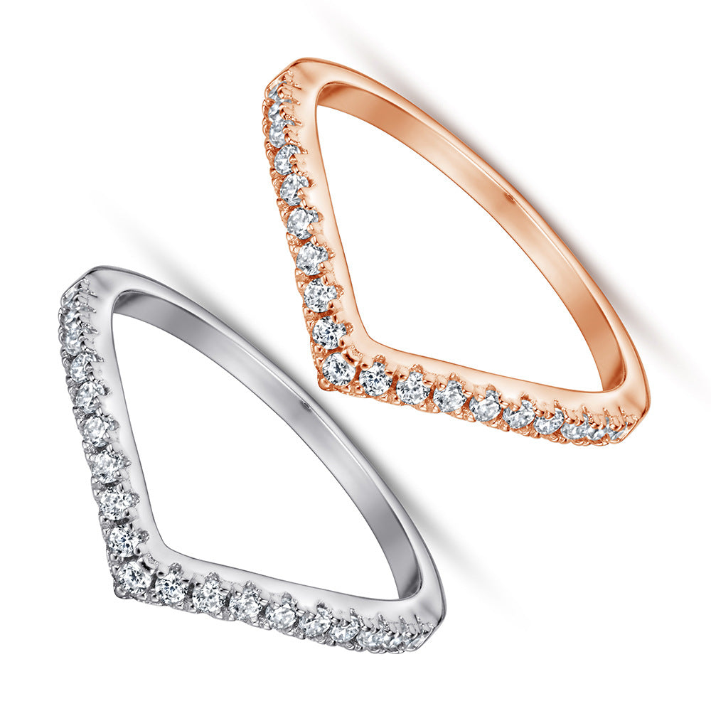 Anillo Pico de Viuda en Plata 925 para Mujer – Diseño Minimalista en V