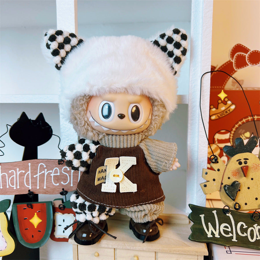 Ropa para Labubu de 17cm – Estilo Urban, Kawaii, Retro, Cosplay, preppy coreano y Más (Muñeca no incluida)