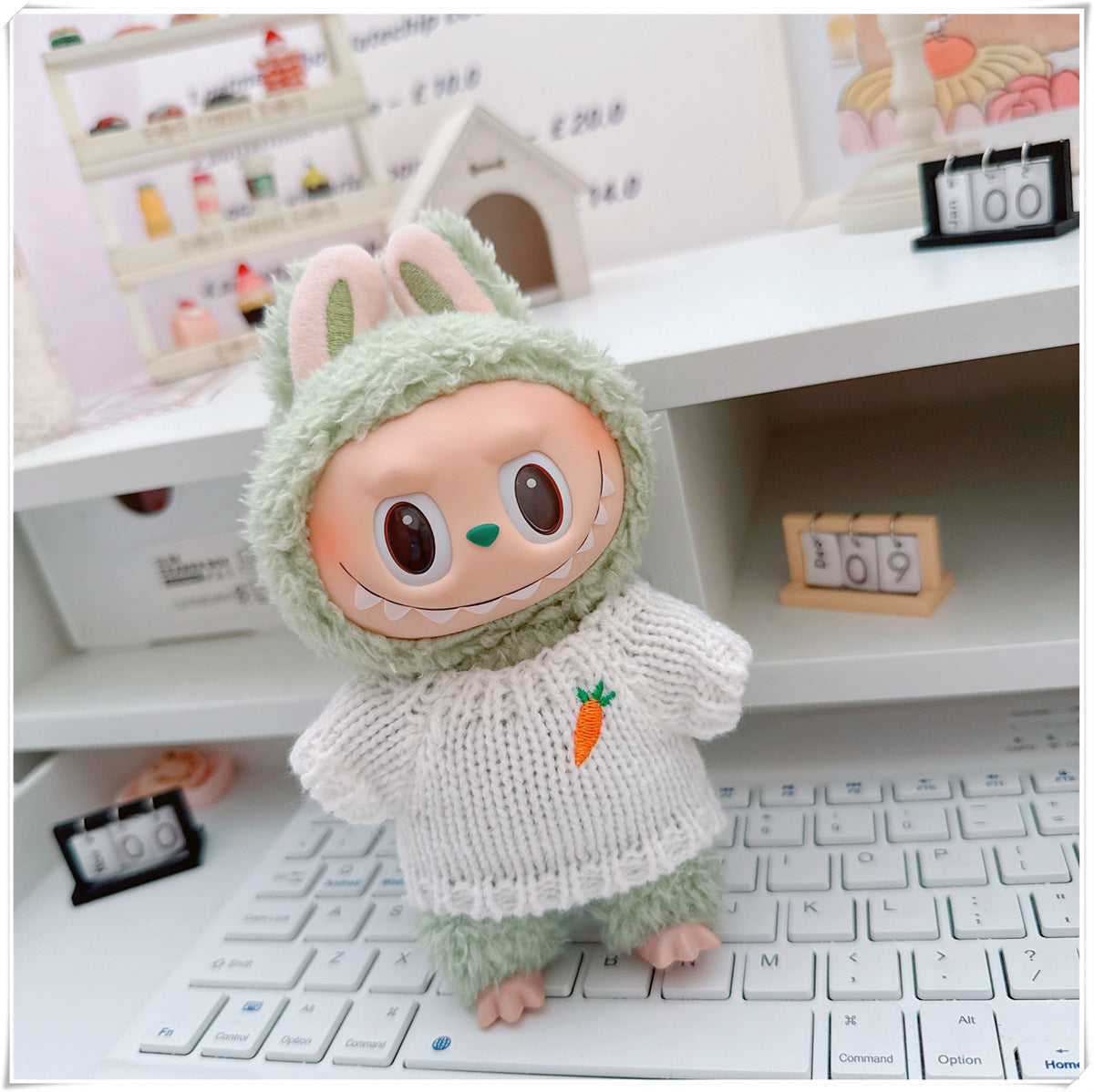 Ropa y accesorios para munecos Labubu, varios diseños divertidos (Muñeca no incluida)