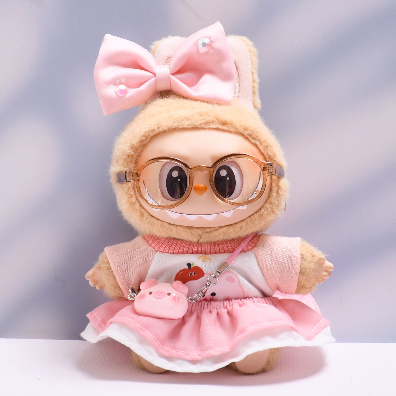 Stitch Story: Compatible with Labubu, Clothing Set, Accessories for 17cm Dolls, Accessories for Labubu (No Doll)