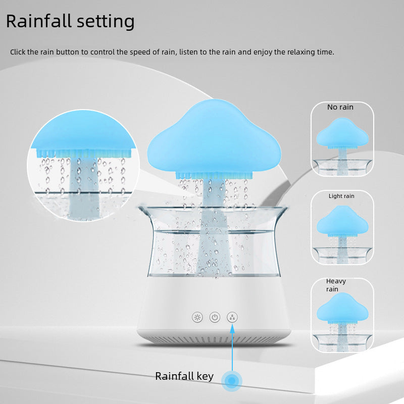 Humidificador de Nube Inteligente: Capacidad Grande, Luz Nocturna de Colores, Difusor de Aromas