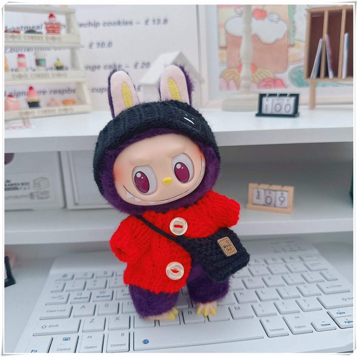 Ropa y accesorios  para munecos Labubu, varios diseños divertidos (Muñeca no incluida)