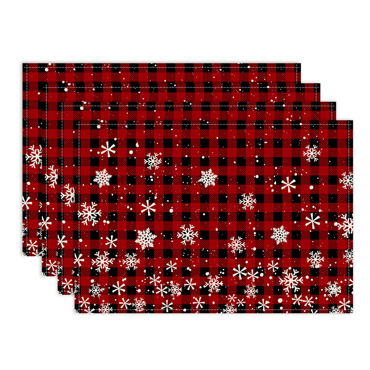 Salvamanteles navideños con diseño de copos de Nieve