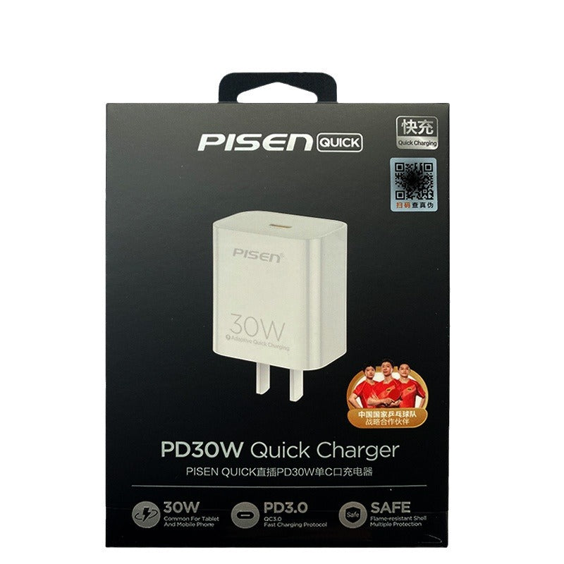 Cargador Rápido PD 30W para iPhone 15: Cable de Datos Tipo C Doble Cabeza