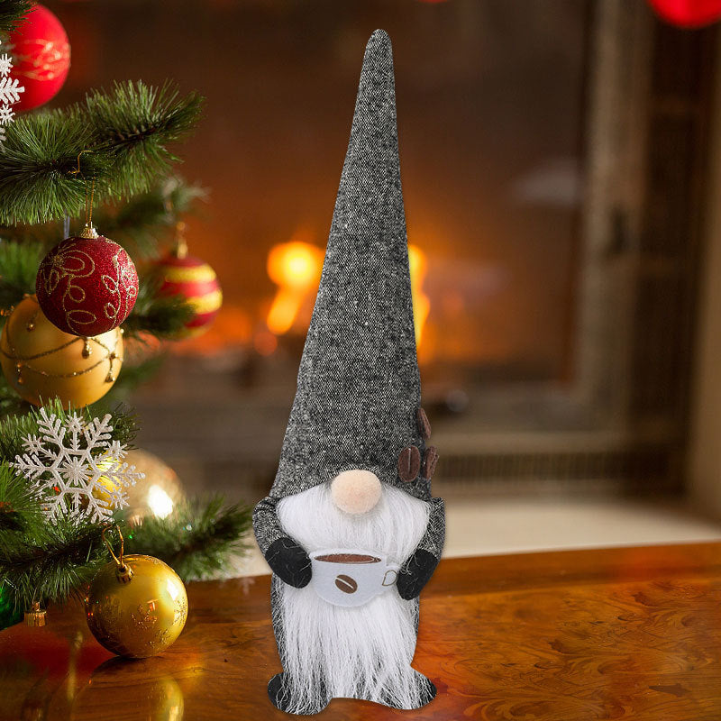 Muñecos Navideños Decorativos : Peluches de Duende, Pingüino, Hombre de Galleta, Reno y Nomo