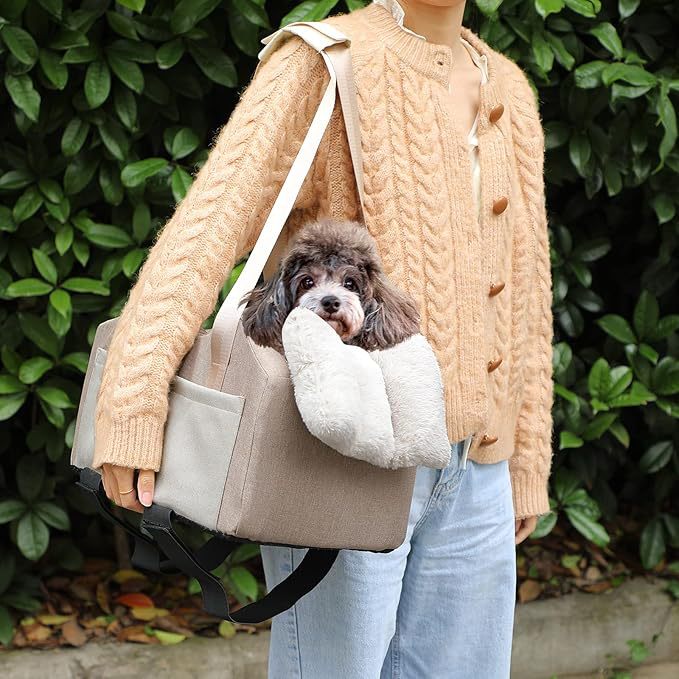 Bolso Transportador para Mascotas Pequeñas – Ideal para Perros y Gatos, Viajes y Auto