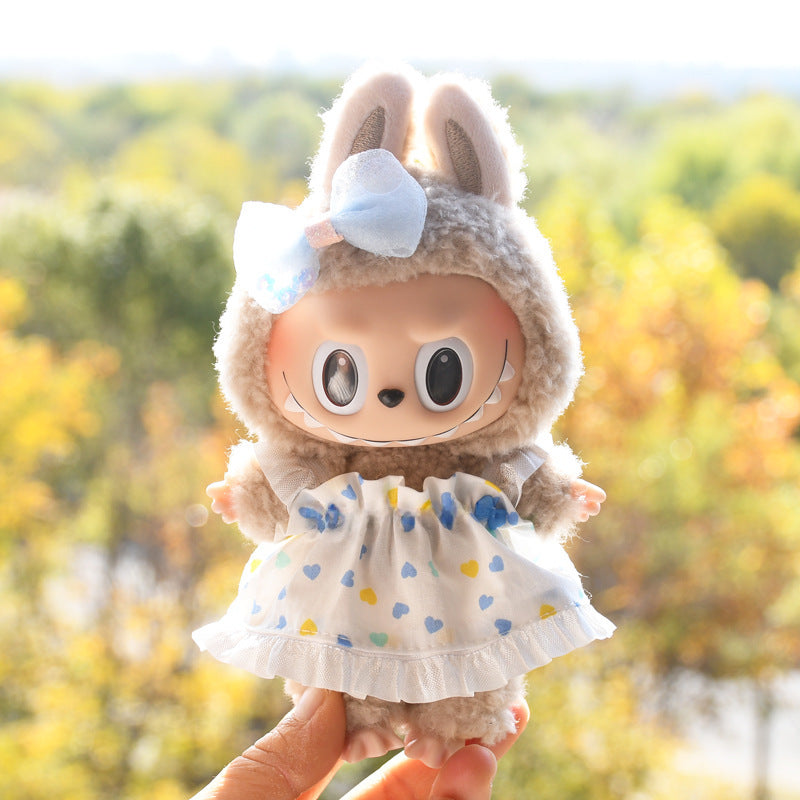 Ropa Estilo Coquette para Muñeca Labubu 17cm – Accesorios para Personalizar (Muñeca No Incluida)