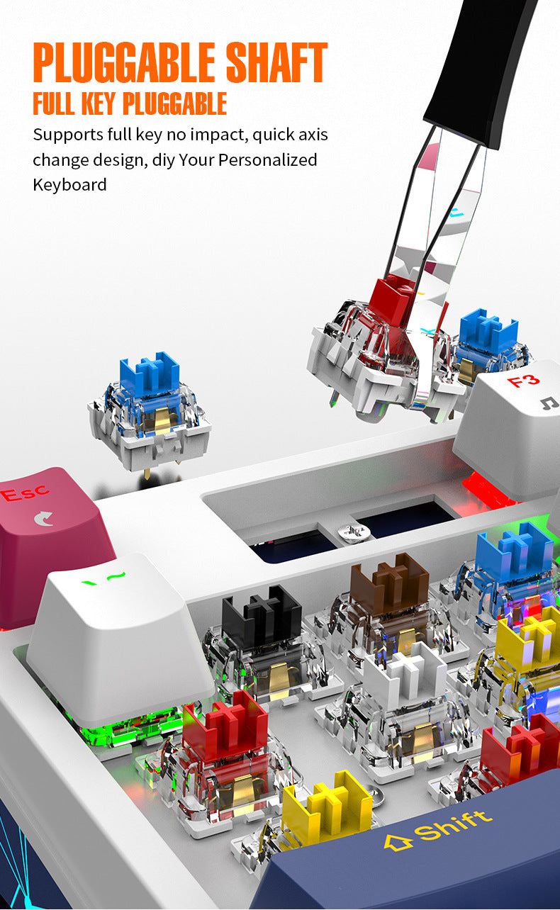 Teclado Mecánico Inalámbrico K95: 2.4G, Bluetooth, Tres Modos, Hot-Swap, Estructura Gasket para Juegos
