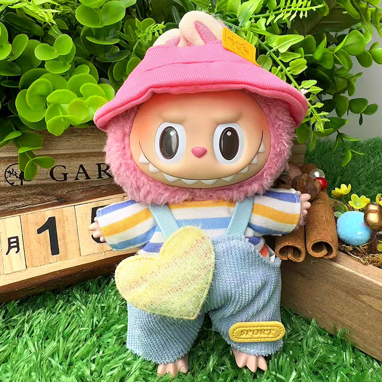 Playeras Streetwear para Muñecos Labubu – Ropa Urbana para Muñecas de 17cm (Muñeca no incluida)