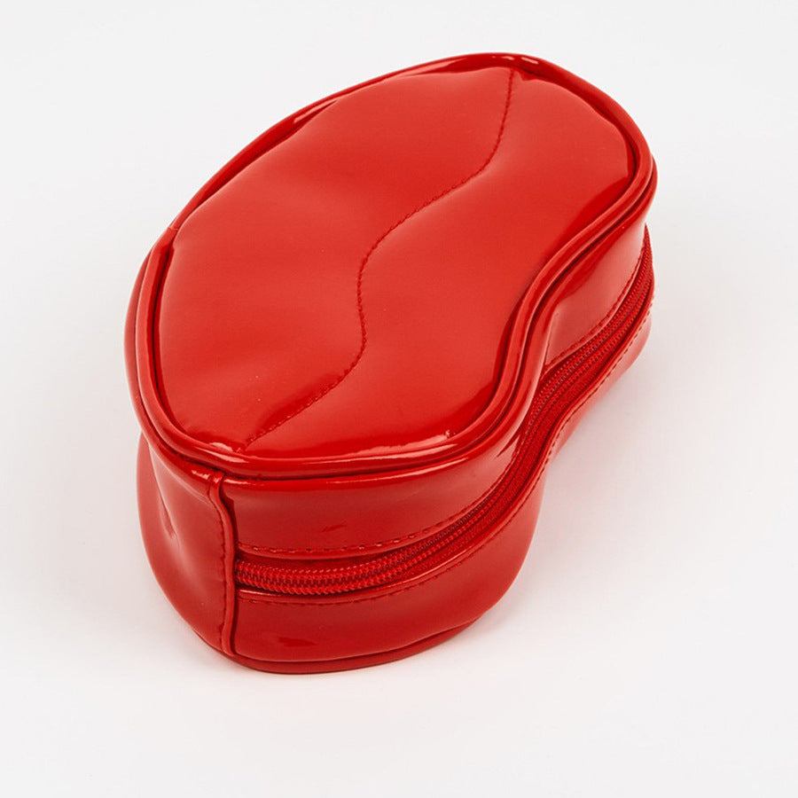 Cosmetiquera de PU con diseño de labios