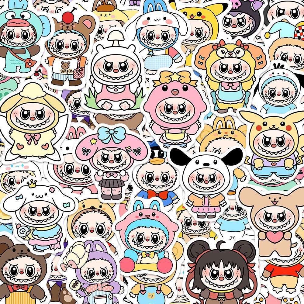 Pegatinas Labubu – Stickers para Decorar,  Cambiar Ropa y Accesorios