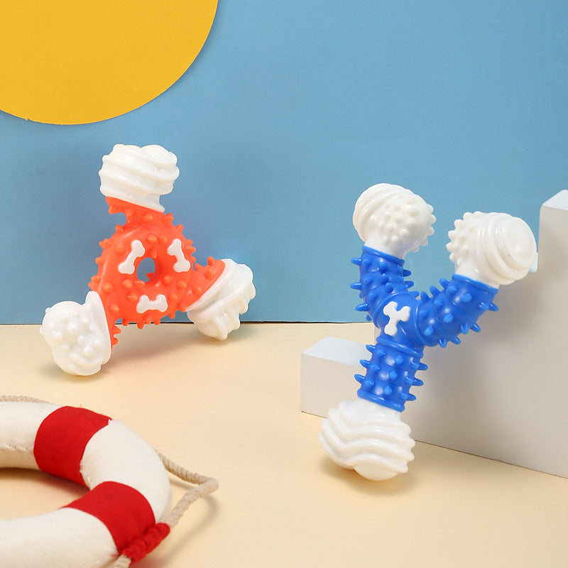 Hueso con Cobertura de Nylon: Juguete Dental para Perros, Entrenamiento y Masticación, Limpieza e Higiene Bucal