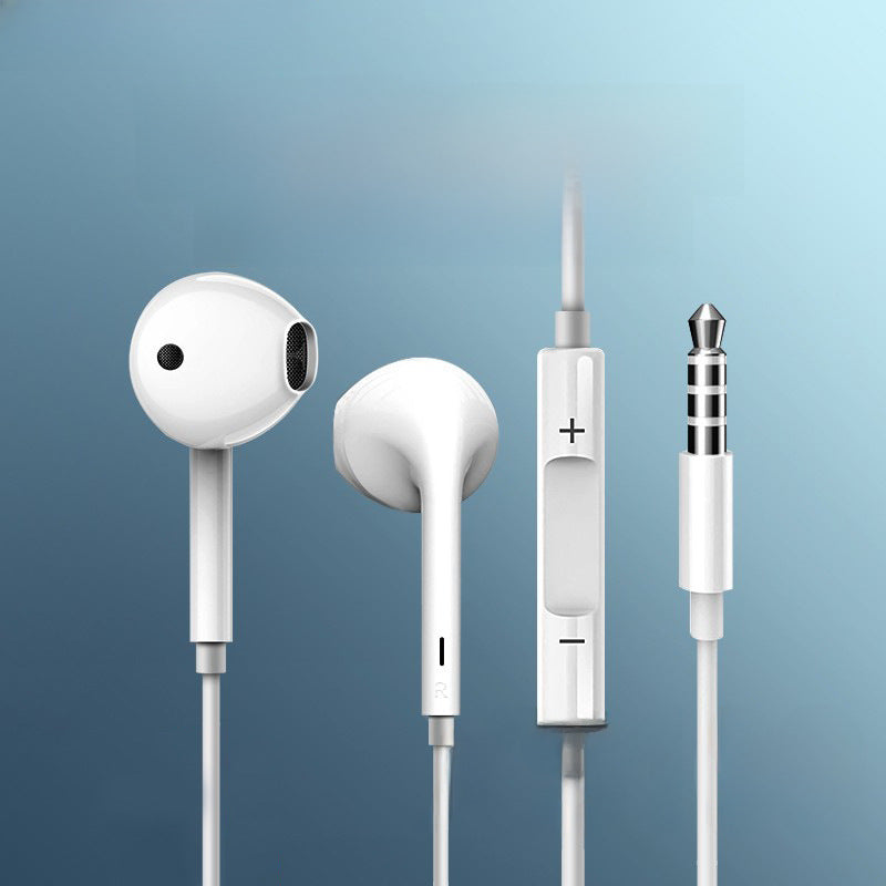 Auriculares Pisen con cable: Semi-in-ear, con conector de 3.5mm, sonido de alta calidad, control de línea, ideales para Android y juegos en movimiento