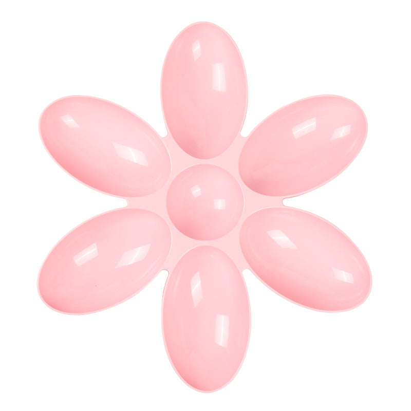 Plato en Forma de Flor para Gatos: Comedero Múltiple con Pétalos para Gatitos y Cachorros