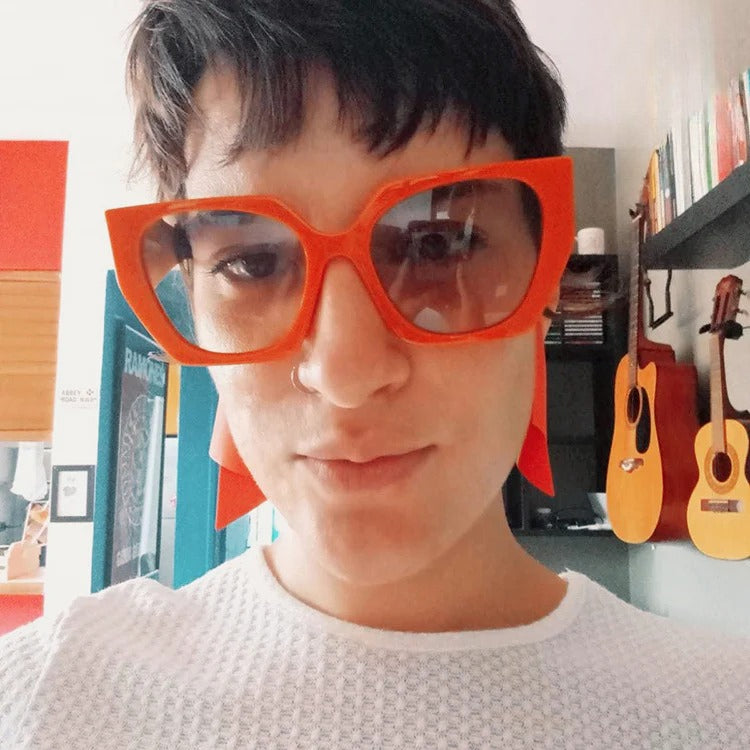 Gafas de Sol Cuadradas con Punta Ojo de Gato en Varios Colores para Mujer