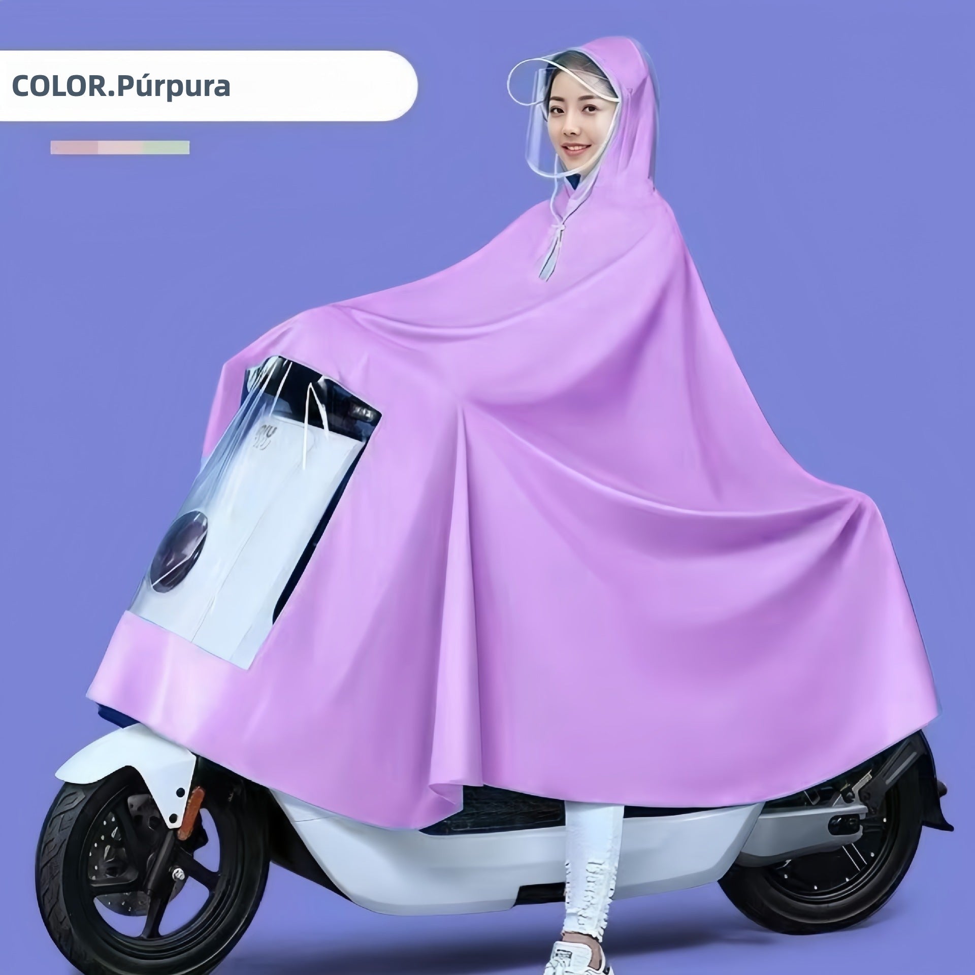 Impermeable para Bicicleta Eléctrica o Motocicleta a Prueba de Lluvia y Viento