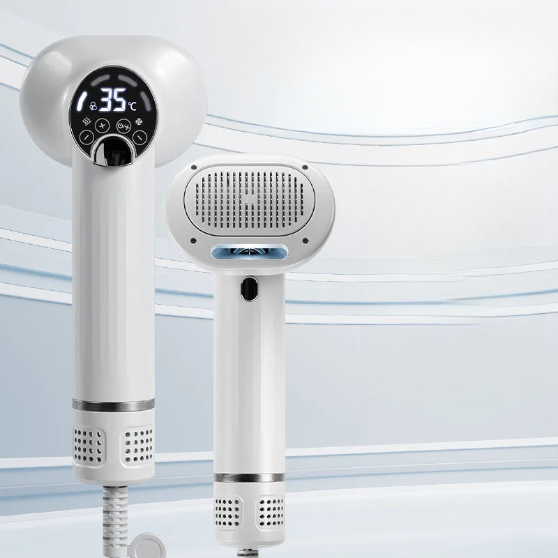 Cepillo secador eléctrico 2 en 1 para perros y gatos- Fácil de Limpiar