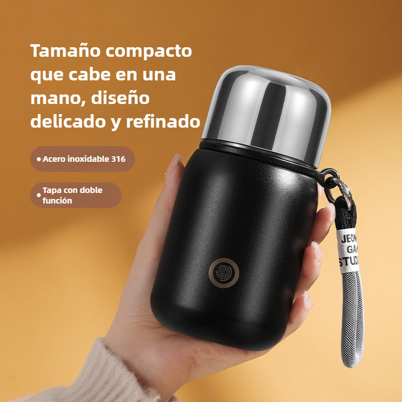 Large Capacity Stainless Steel Travel Mug: Elegant and Portable Tea Cup