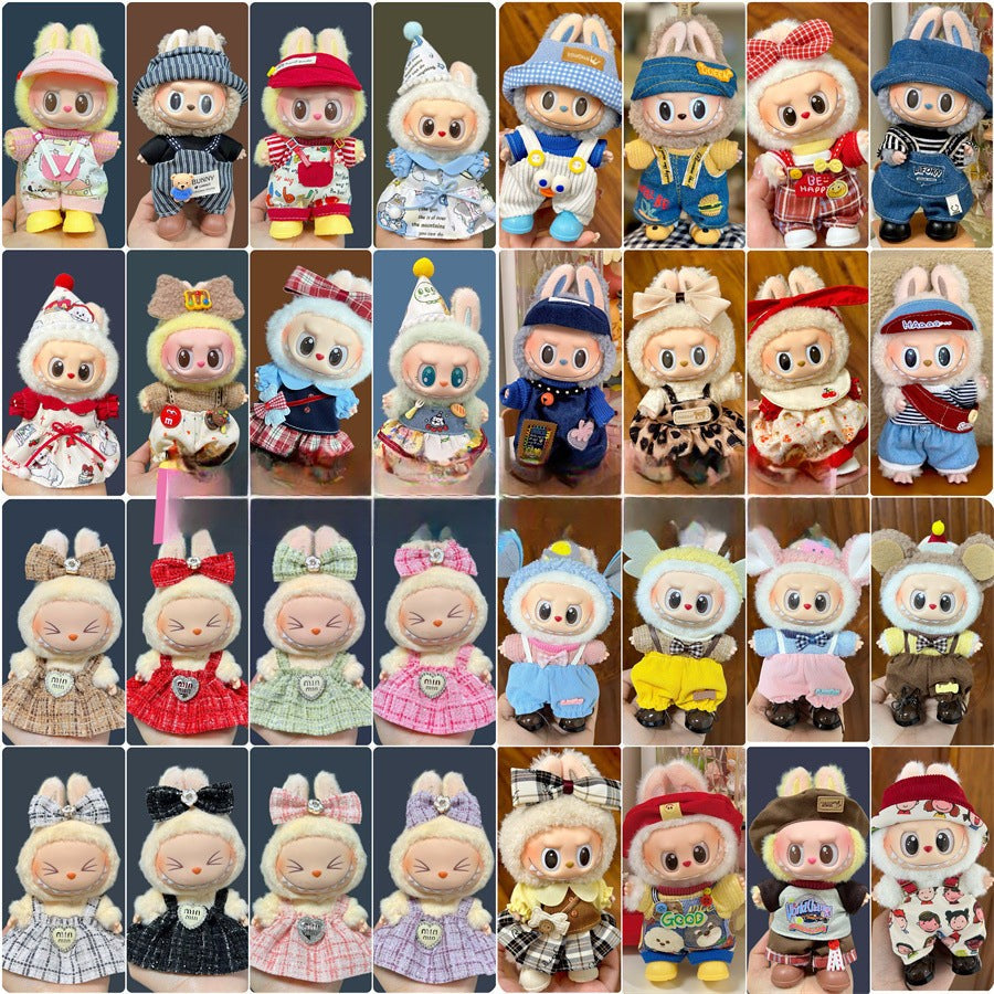 Disfraces y ropa en diseños adorables: para la bubu de 17cm, (Muñeca no incluida)