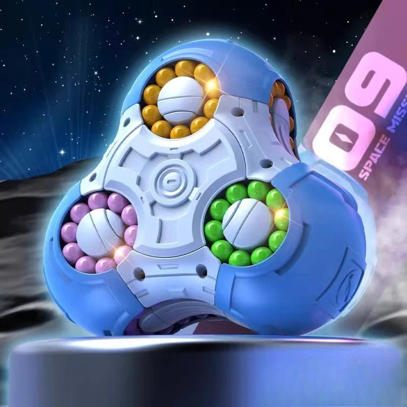 Hand Third Eye: Multicolor Puzzle Cube for Relaxation and Mental Development