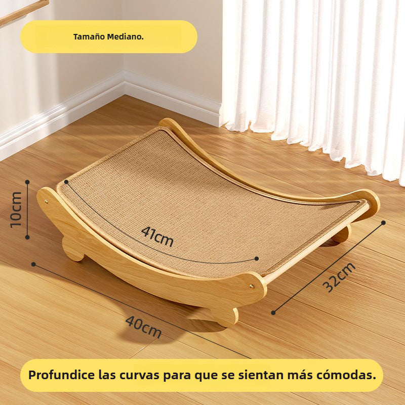 Rascador Cama de Sisal para Gatos: Soporte Estable y Elegante