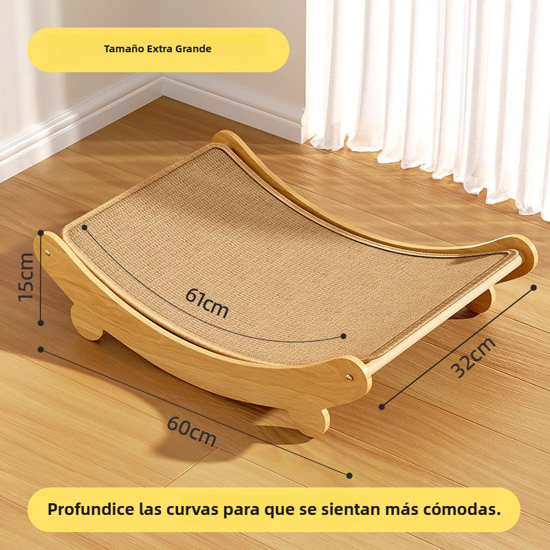 Rascador Cama de Sisal para Gatos: Soporte Estable y Elegante