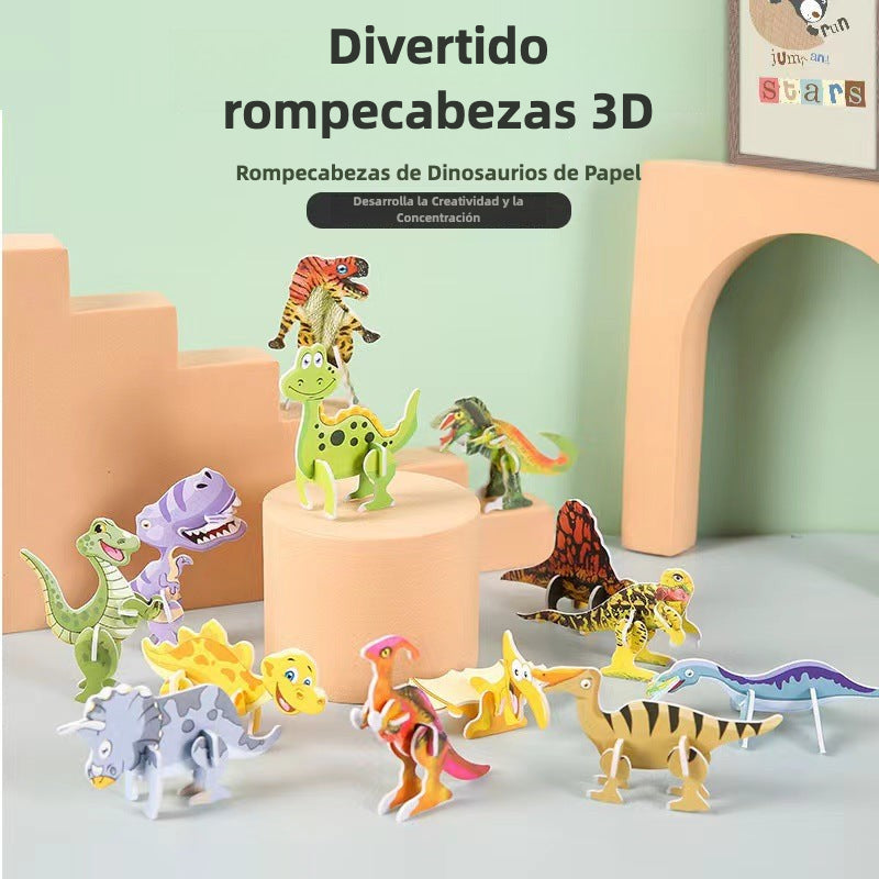Rompecabezas 3D en Papel para Niños: Juguete Educativo y Manualidades